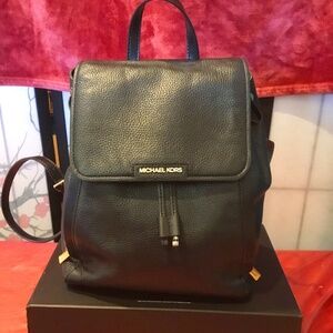 ⚡️ Michael Kors leather backpack, black OS ⚡️